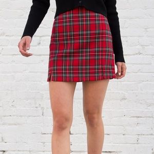 plaid cara skirt brandy melville